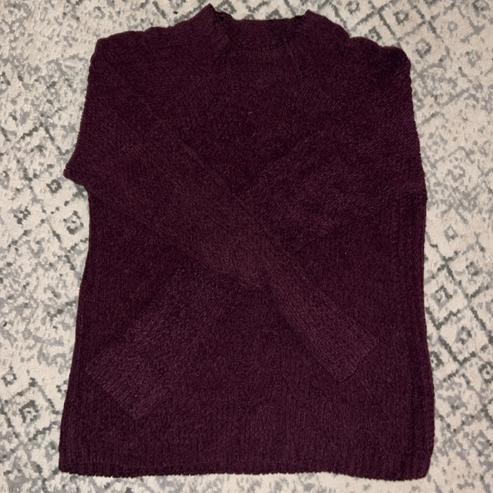 Large Azur Knitted Plum Sweater.  New without Tags.